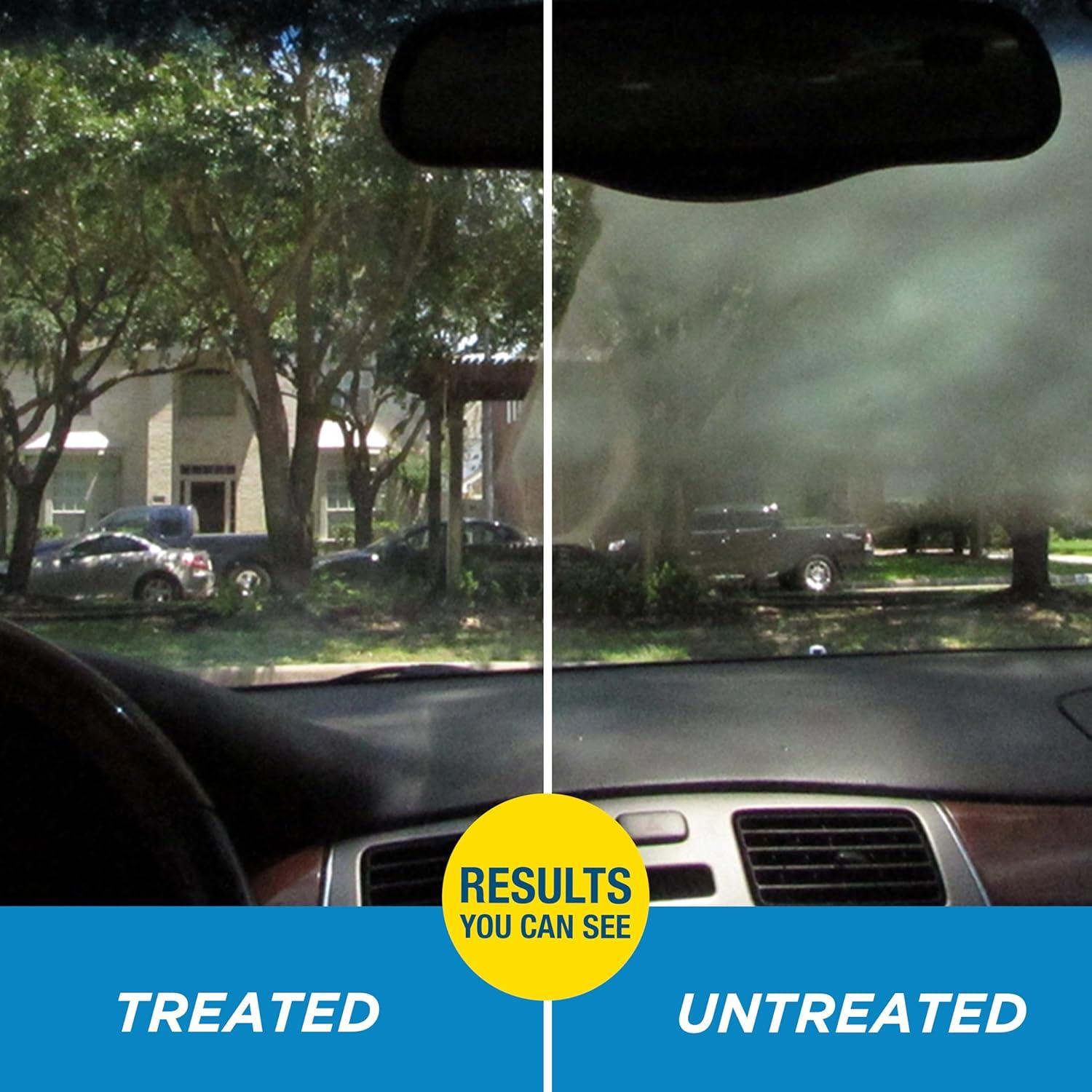 imageRainX 630543 Interior Glass AntiFog 12 oz  Prevents Fogging of Interior Glass and Mirrors Usable on Both Automobiles and Marine Vehicles Pack of 2Trigger Bottle