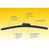 imageRainX 507927225PK Latitude 2IN1 Water Repellency Wiper Blade 14quot Pack of 5