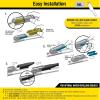 imageRainX 50792742 Latitude 2In1 Water Repellent Wiper Blades 16 Inch Pack Of 2 Automotive Replacement Windshield Wiper Blades With Patented RainX Water Repellency Formula