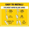 imageRainX 507927425PK Latitude 2IN 1 Water Repellency Wiper Blade 16quot Pack of 5