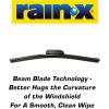 imageRainX 50792802 Latitude 2In1 Water Repellent Wiper Blades 24 Inch Windshield Wipers Pack Of 2 Automotive Replacement Windshield Wiper Blades With Patented Water Repellency Formula