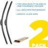 imageRainX 50792832 Latitude 2In1 Water Repellent Wiper Blades 17 Inch Windshield Wipers Pack Of 1 Automotive Replacement Blades With Patented Repellency FormulaTotal Clear