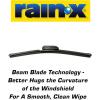 imageRainX 50792832 Latitude 2In1 Water Repellent Wiper Blades 17 Inch Windshield Wipers Pack Of 1 Automotive Replacement Blades With Patented Repellency FormulaLatitude Water Repellency