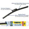 imageRainX 50792832 Latitude 2In1 Water Repellent Wiper Blades 17 Inch Windshield Wipers Pack Of 1 Automotive Replacement Blades With Patented Repellency FormulaLatitude Water Repellency
