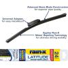 imageRainX 50792832 Latitude 2In1 Water Repellent Wiper Blades 17 Inch Windshield Wipers Pack Of 1 Automotive Replacement Blades With Patented Repellency FormulaLatitude Water Repellency