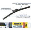 imageRainX 50792832 Latitude 2In1 Water Repellent Wiper Blades 17 Inch Windshield Wipers Pack Of 1 Automotive Replacement Blades With Patented Repellency FormulaLatitude Water Repellency
