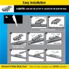 imageRainX 830119 Silicone Endura Wiper Blades 19 Inch Windshield Wipers Pack of 1 Automotive Replacement Windshield Wiper Blades With Two Times LongerLasting Resilient Silicone Rubber SqueegeeEndura