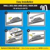 imageRainX 830119 Silicone Endura Wiper Blades 19 Inch Windshield Wipers Pack of 1 Automotive Replacement Windshield Wiper Blades With Two Times LongerLasting Resilient Silicone Rubber SqueegeeEndura