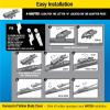 imageRainX 830119 Silicone Endura Wiper Blades 19 Inch Windshield Wipers Pack of 1 Automotive Replacement Windshield Wiper Blades With Two Times LongerLasting Resilient Silicone Rubber SqueegeeEndura