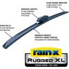 imageRainX 870124 Truck ampamp SUV Rugged Series Premium Wiper Blades 24 Inch Windshield Wipers Pack Of 1 Automotive Replacement Windshield Wiper Blades Engineered For All Driving AdventuresRugged XL