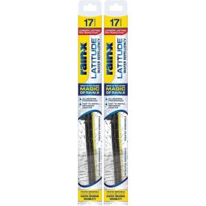 imageRainX 50792832 Latitude 2In1 Water Repellent Wiper Blades 17 Inch Windshield Wipers Pack Of 2 Automotive Replacement Blades With Patented Repellency Formula