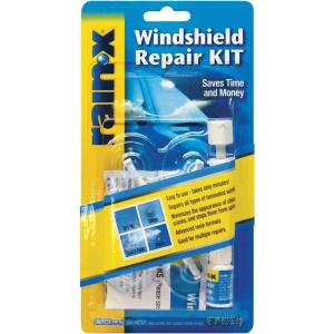 imageRainX 600001 Windshield Repair Kit  Quick and Easy Durable Resin Based Windshield Repair Kit for Chips and Cracks Good for Round Damage Below 1quot in Diameter and Cracks Smaller Than 12quot in Length