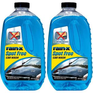 imageRainX 620073  Car Wash Deep Cleaning High Foam Soap Provides Spot Free Shine with No Towel Or Hand Drying Needed  Car soap for car cleaning and detailing 48 fl oz48 Fl Oz Pack of 2