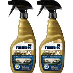 imageRainX 630178 CeramiX Glass Cleaner  Water Repellent 16oz  Cleaning Effectively While Remaining Streak Free Protecting Against Contaminants and Stains23 Fl Oz Pack of 2