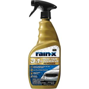 imageRainX Pro 620213 3in1 Bug Tar and Adhesive Remover 16oz  Premium Bug Tar and Adhesive Remover to Help Clean and Remove Sticky ContaminantsNew Version