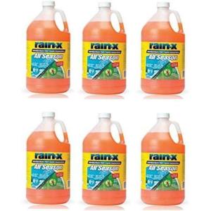 imageRainX All Season 0F 2in1 DeIcer ampamp Bug Remover Windshield Washer Fluid  1 Gallon Pack of 6128 Fl Oz Pack of 1
