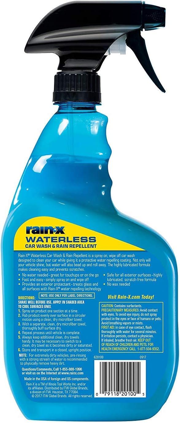 imageRainX 6201003PK Waterless Car Wash ampamp Rain Repellent 23 oz Pack of 34Pack