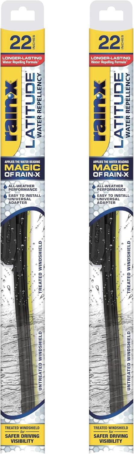 imageRainX Latitude 2In1 22 Inch Wiper Blades ampamp Windshield Repair Kit for Chips and Cracks Under 1 Inch