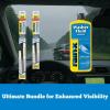 imageRainX Windshield Care Bundle Latitude 2in1 Water Repellent Wiper Blades 24quot ampamp 20quot  169 fl oz Washer Fluid Additive