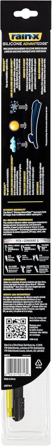 imageRainX 99724 Silicone AdvantEdge Wiper Blade 24quot Pack of 116