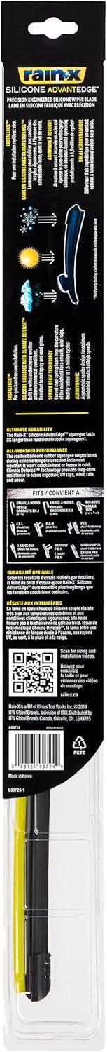 imageRainX 99724 Silicone AdvantEdge Wiper Blade 24quot Pack of 124
